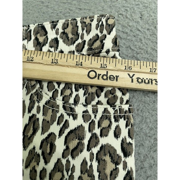 Chicos So Slimming Girlfriend Leopard Print Slim Leg Ankle Jeans Size 1 4R - Picture 6 of 8